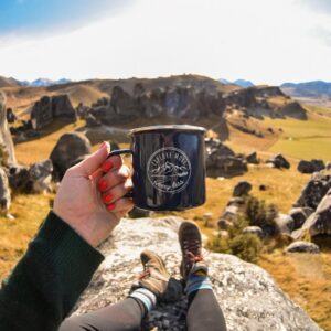 Explore enamel mug